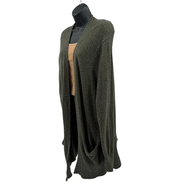 Madewell Cozy Walker Open Front Long Cardigan WMNs XXL Green #M4226 Long Sleeve - Picture 3 of 12